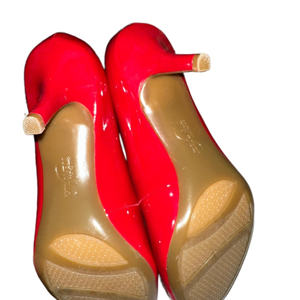 Alfani Red Step N Flex Peep Toe Heel Size 7 - Picture 4 of 7